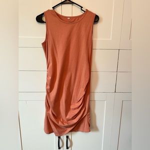 Mini dress. Salmon pink